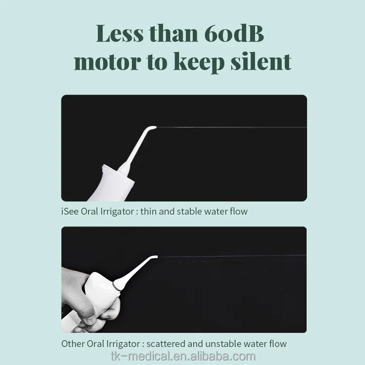 White iSee Moon Rabbit Electric Oral Irrigator Water Dental Flosser