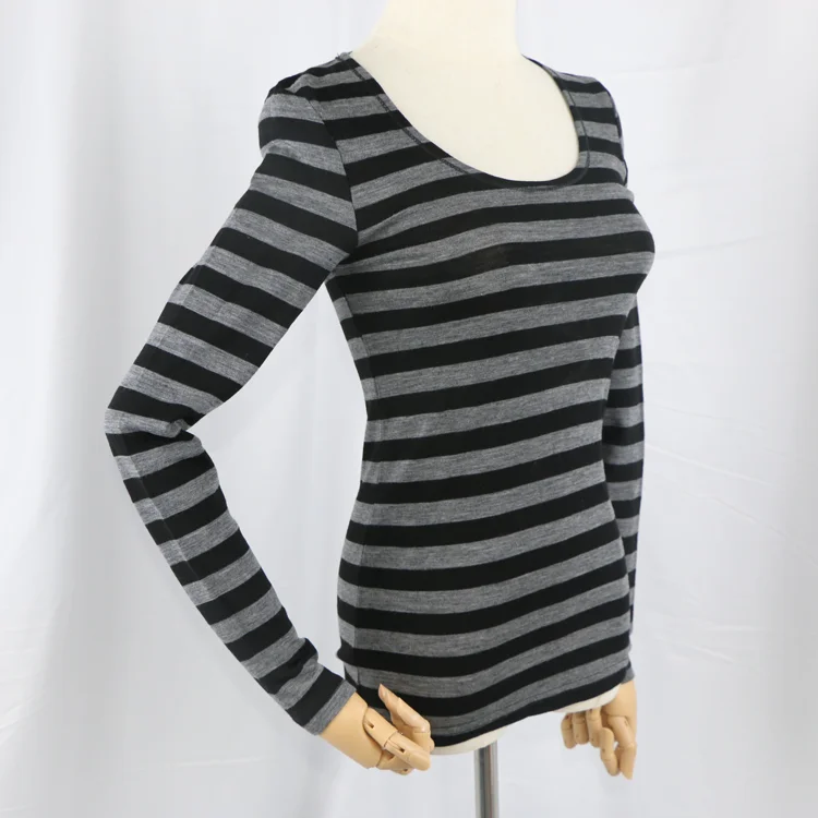 OEM Wholesale Hot Selling Custom Comfortable Soft Merino Wool Women Thermal Top Base Layer sportswear