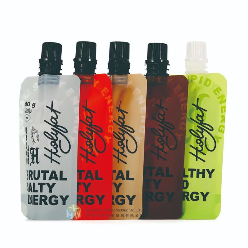 250ml 500ml Juice Jelly Milk Water Plastic Packing Bag With Spouted Bag For Juice Spouted Pouches Milk Sachet Bag