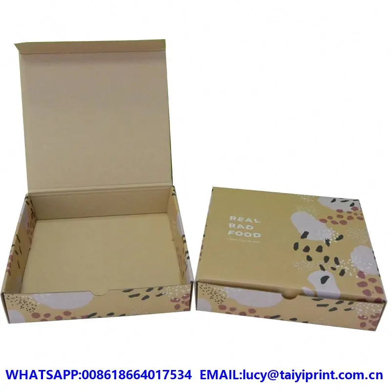 
Customized printed biodegradable box packaging shipping 