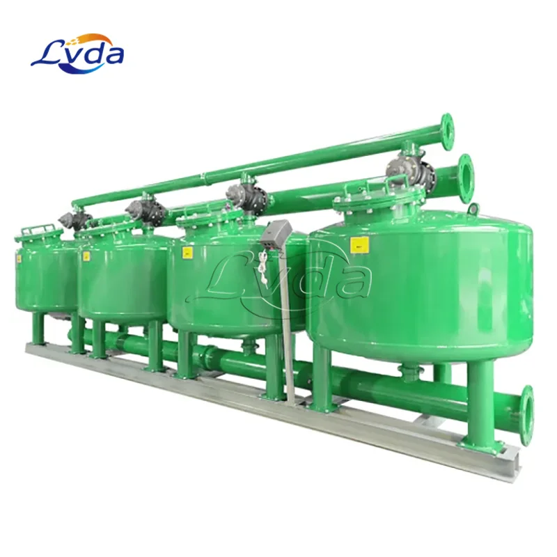 Factory discount industrial water use auto backwash irrigation sand filter