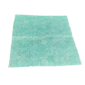 Blue Auspicious Pattern Wet Cloth Spunbond Nonwoven Napkin Viscose Polypropylene Pet Products Absorbent and Biodegradable