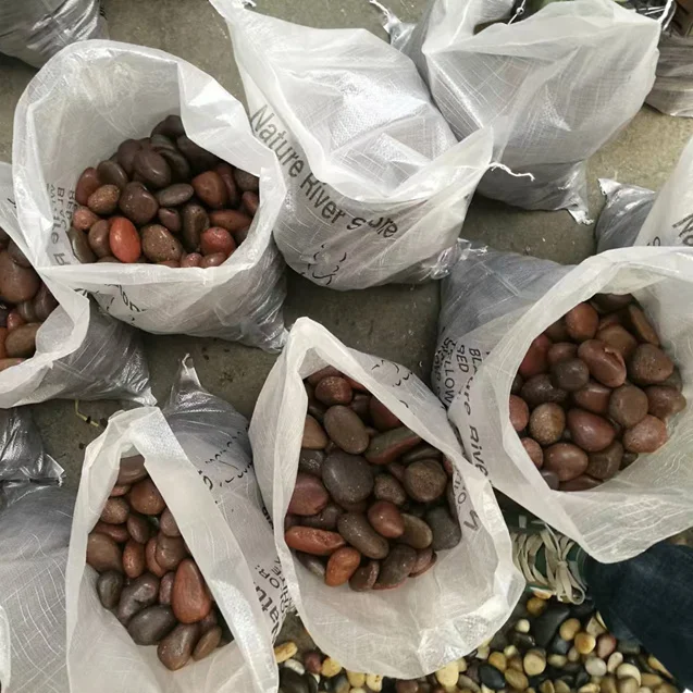 Wholesale Hot Sale Natural River Stone Red Polished Pebbles&Cobbles From Cobble Supplier For Landscaping