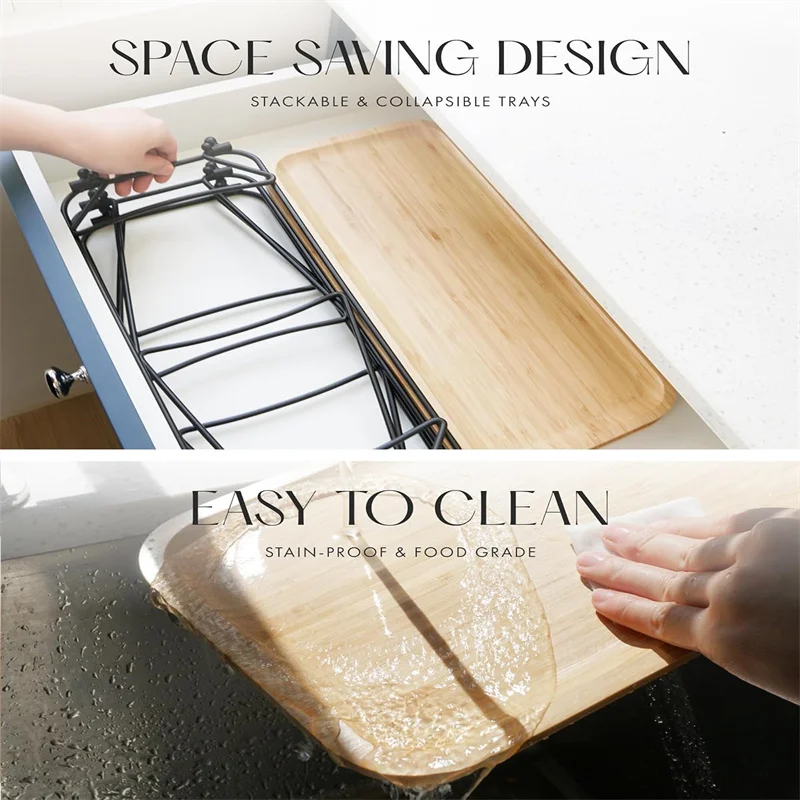 3 Tiered Tray Stand Party Serving Platters and Trays Three Tiered Tray Stand Serving Dishes for Parties