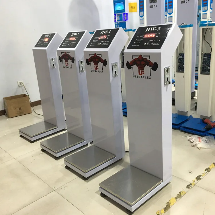 Coin operated weight measuring machine airport luggage scale