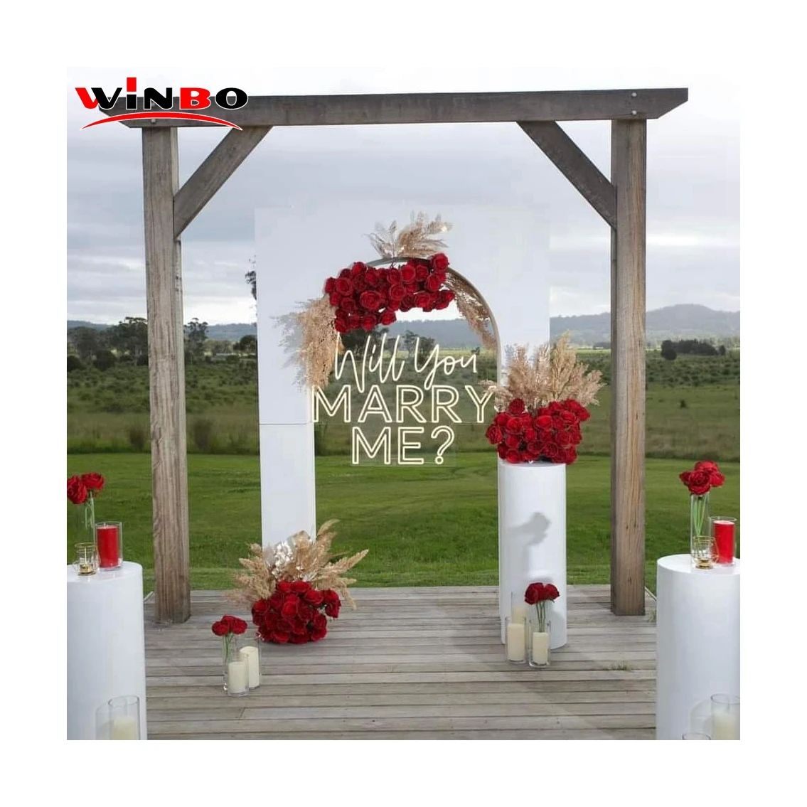 Winbo Dropshipping Rgb Wall Custom Logo Neon Sign Letters Led Neon Sign Light Acrylic Custom Wedding Wings Neon Strip Light