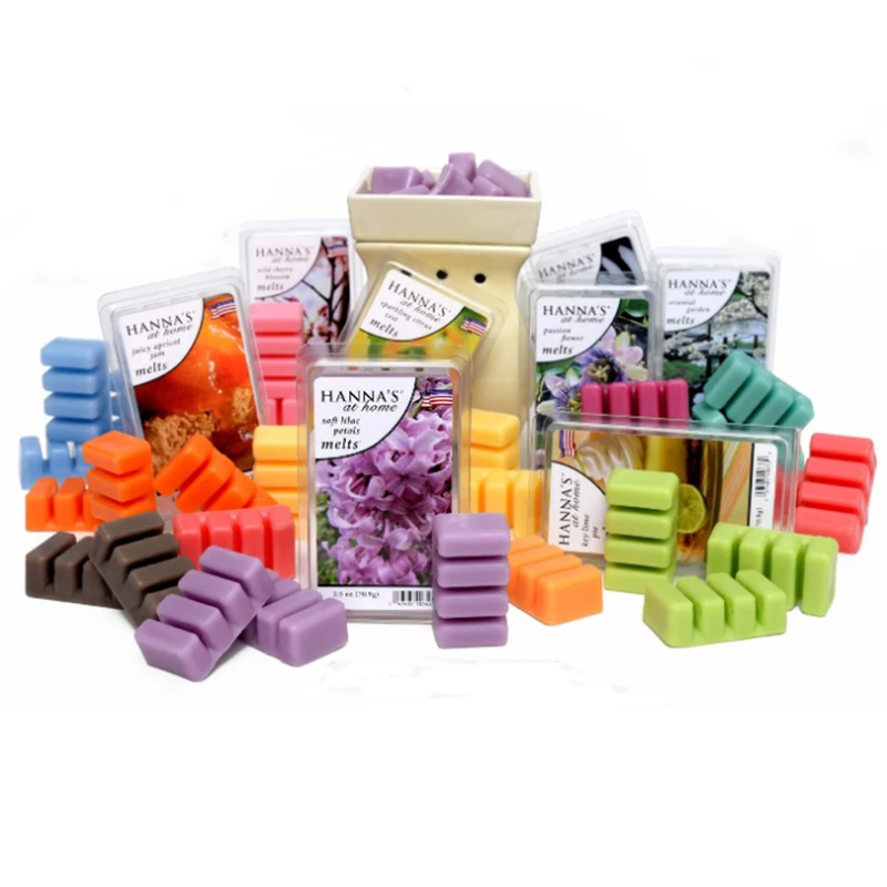 China Supplier Wholesale Customized Natural Scented Wax Cube Melts Blocks For Oil Burners Candles Home Decor