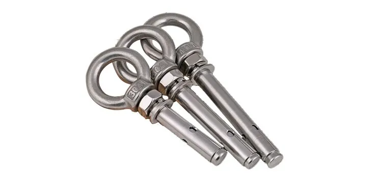 Stainless steel eye hook expansion anchor sleeve anchor bolt for building