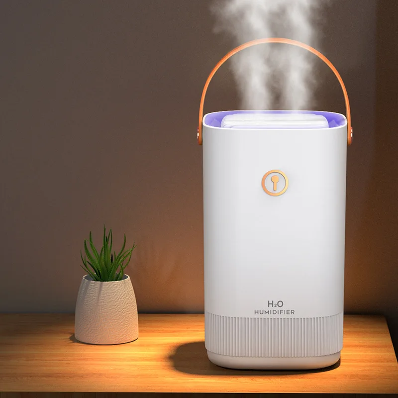 Essential Oil Aroma Diffuser Ultrasonic Humidifier Aromatherapy Diffuser 3.3L Double Nozzle Air Humidifier With Coloful Light