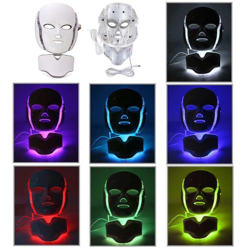 IDEA Hot Sale TL50 Red Light Therapy Mask Home Use Beauty Mask Led 7 Colors Neck And Face Health Care Led Face Device