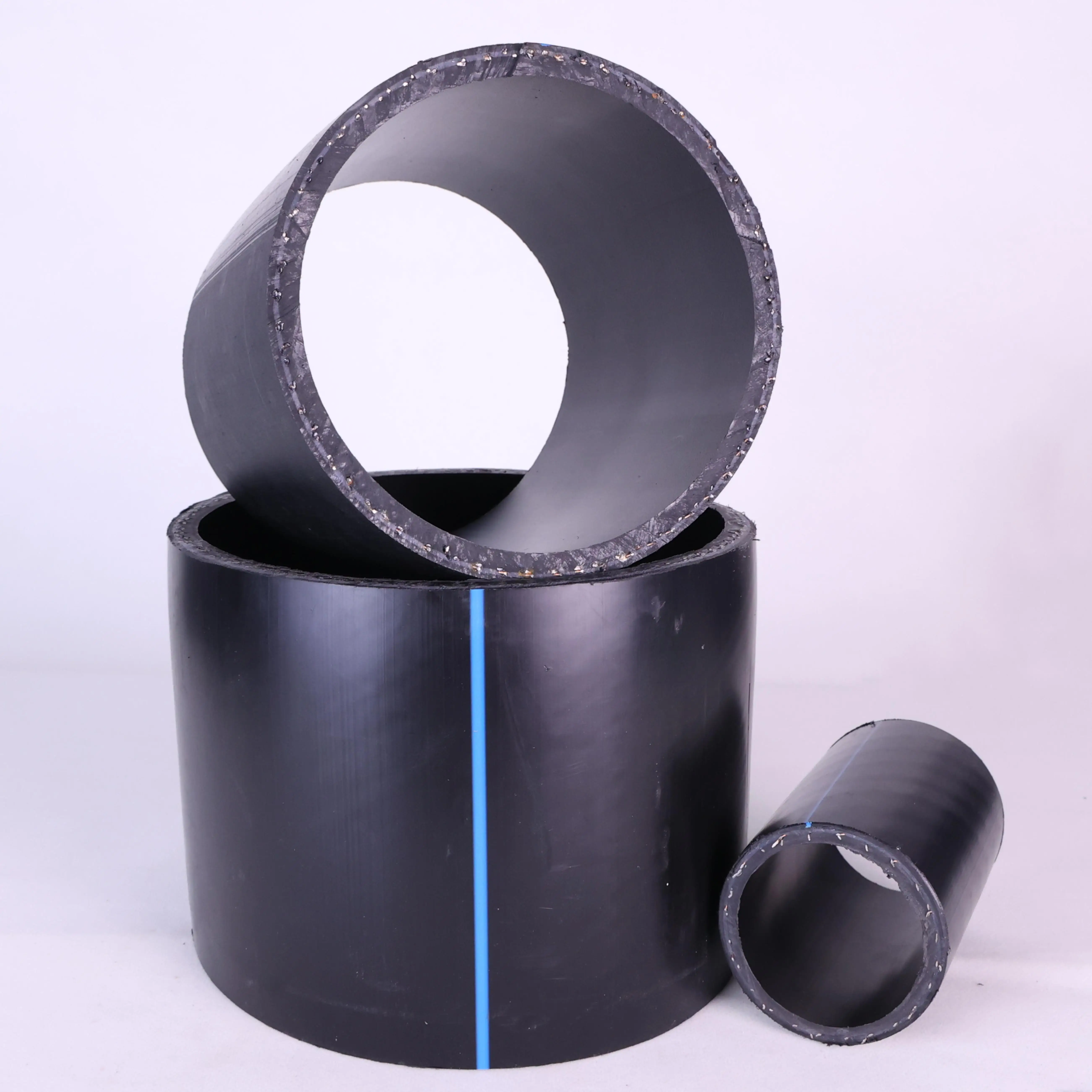 HDPE Steel Wire Mesh Skeleton Composite Pipe For Gas Mining Oil Transportation