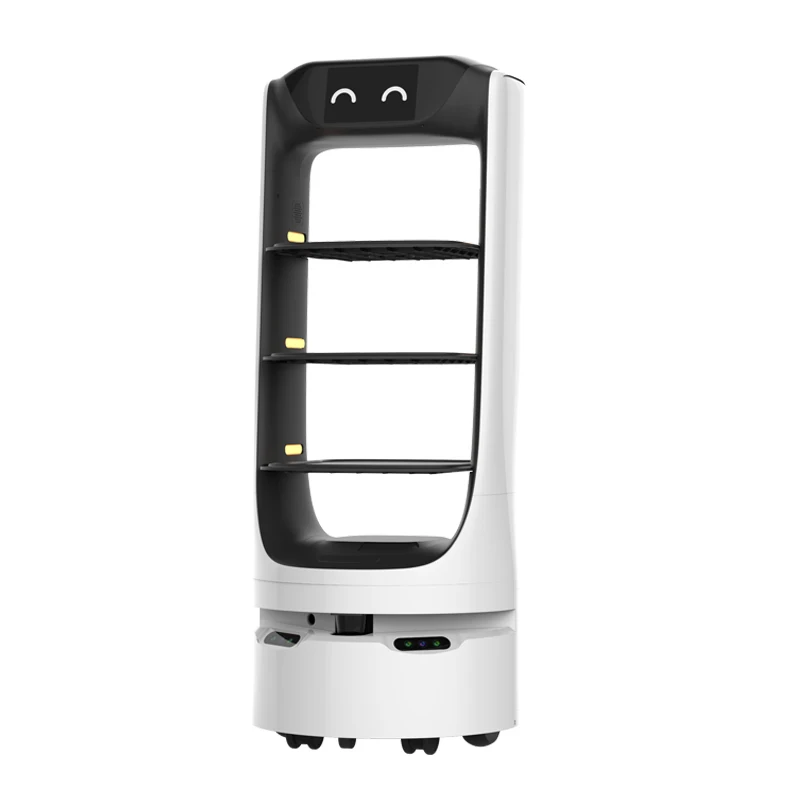 REEMAN Autonomous Food Delivery Robot Restaurant Service Waiter Robot Self Driving Delivery Robotics