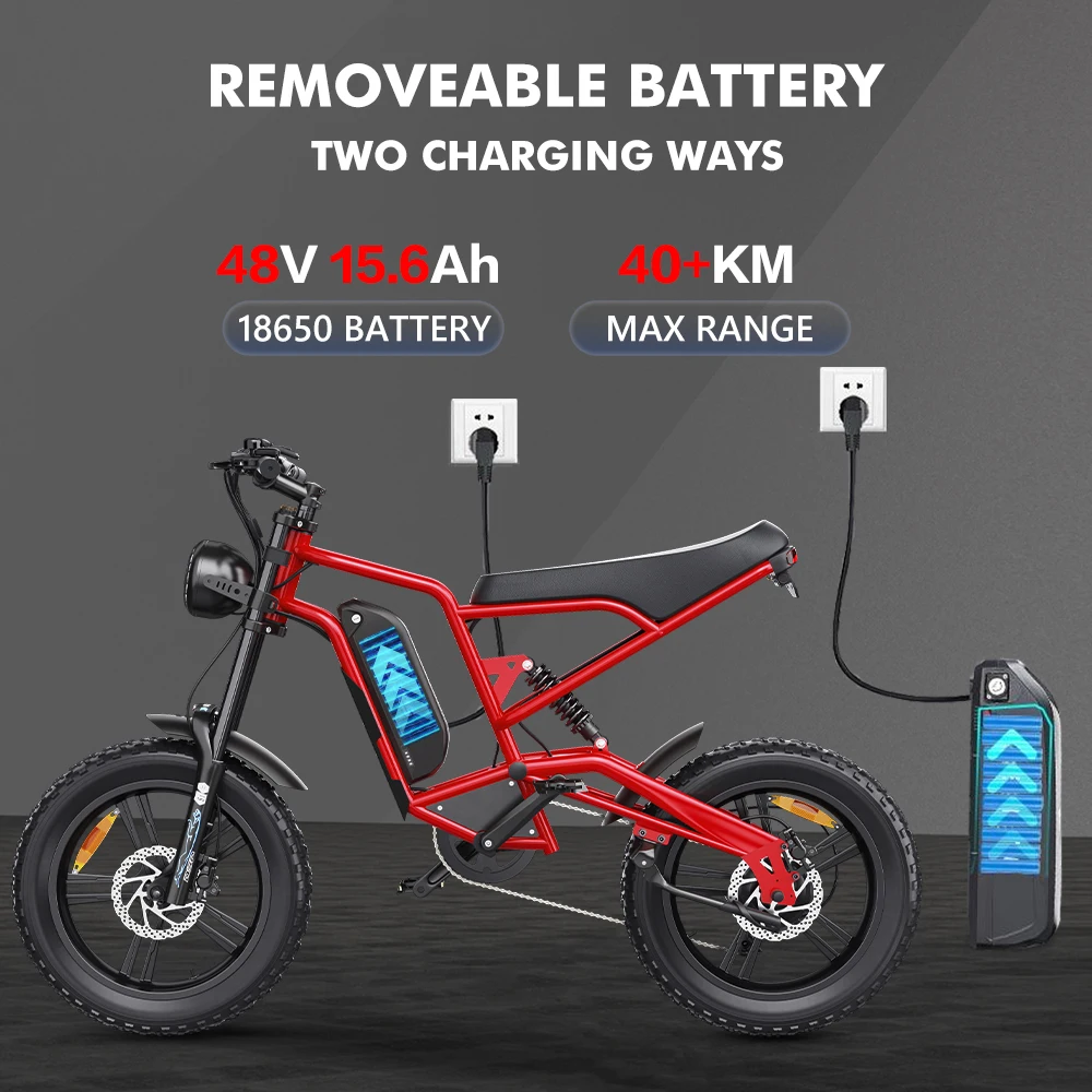 Прямая поставка Hidoes B6 48 В 1200 Вт E-Bike EU US UK склад горячая распродажа 20 колесный горный велосипед толстый стальной литиевый аккумулятор