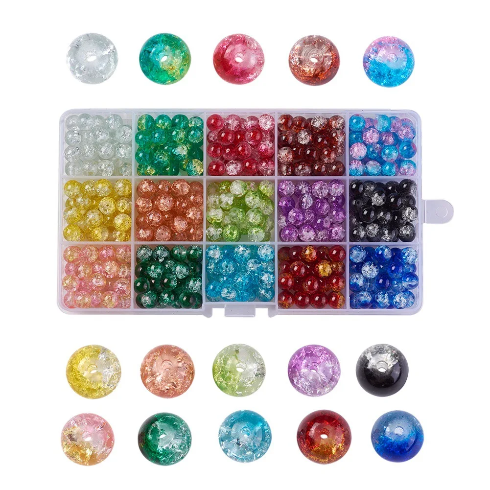  450PCS MIX glass ball amazon hot sale diy handmade Jewelry