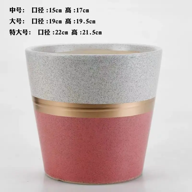 
European-style flowerpot ceramic landing balcony living room tabletop orchid pot custom Chinese manufacturers 