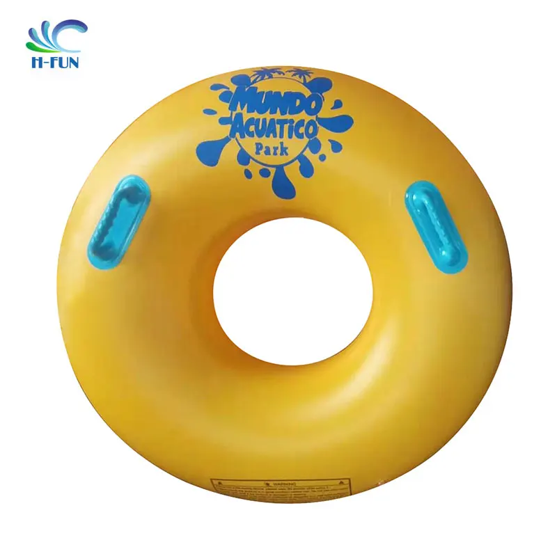 A 48 inch inflatable single raft tube for river rafting