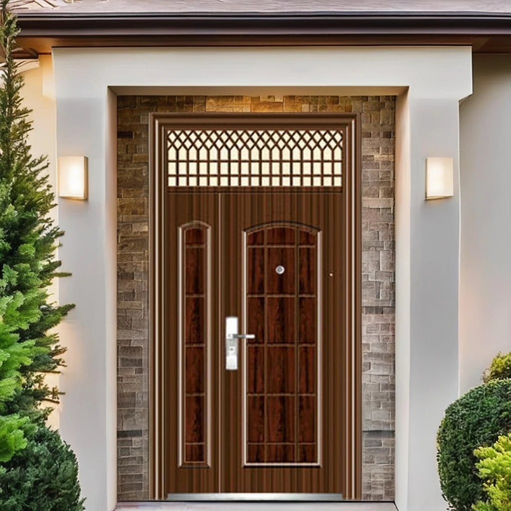UK Market Metal Door Main Entrance Anti-theft Luxury House Modern Door