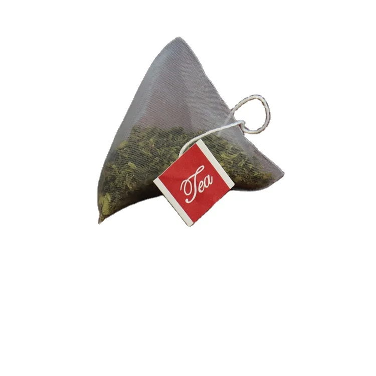 Food Grade PLA Corn Fiber/PA Nylon/ PET Tea Bag Empty Pyramid TeaBags 3 Side Sealed Filter Tea Sachets Original Factory Sale