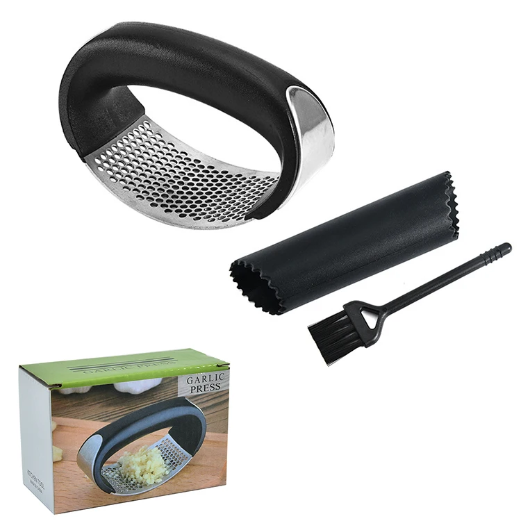 Кольцо из нержавеющей стали 430 для чеснока ручной работы чеснокодавилка для чистки и крепления кухонный пресс для чеснока