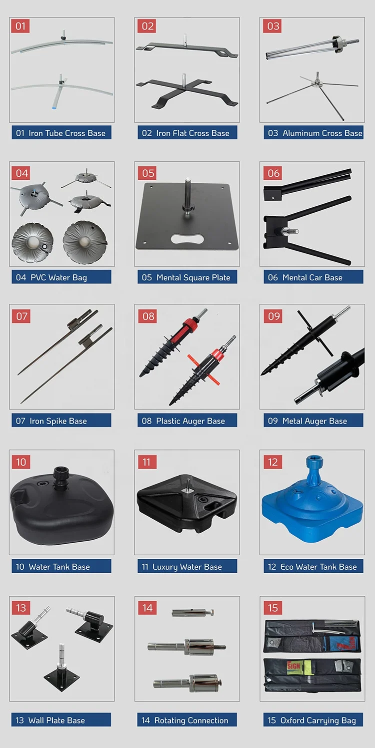 Teardrop Feather Rectangle Flexible Flag Pole Advertising Beach For Flying Banner