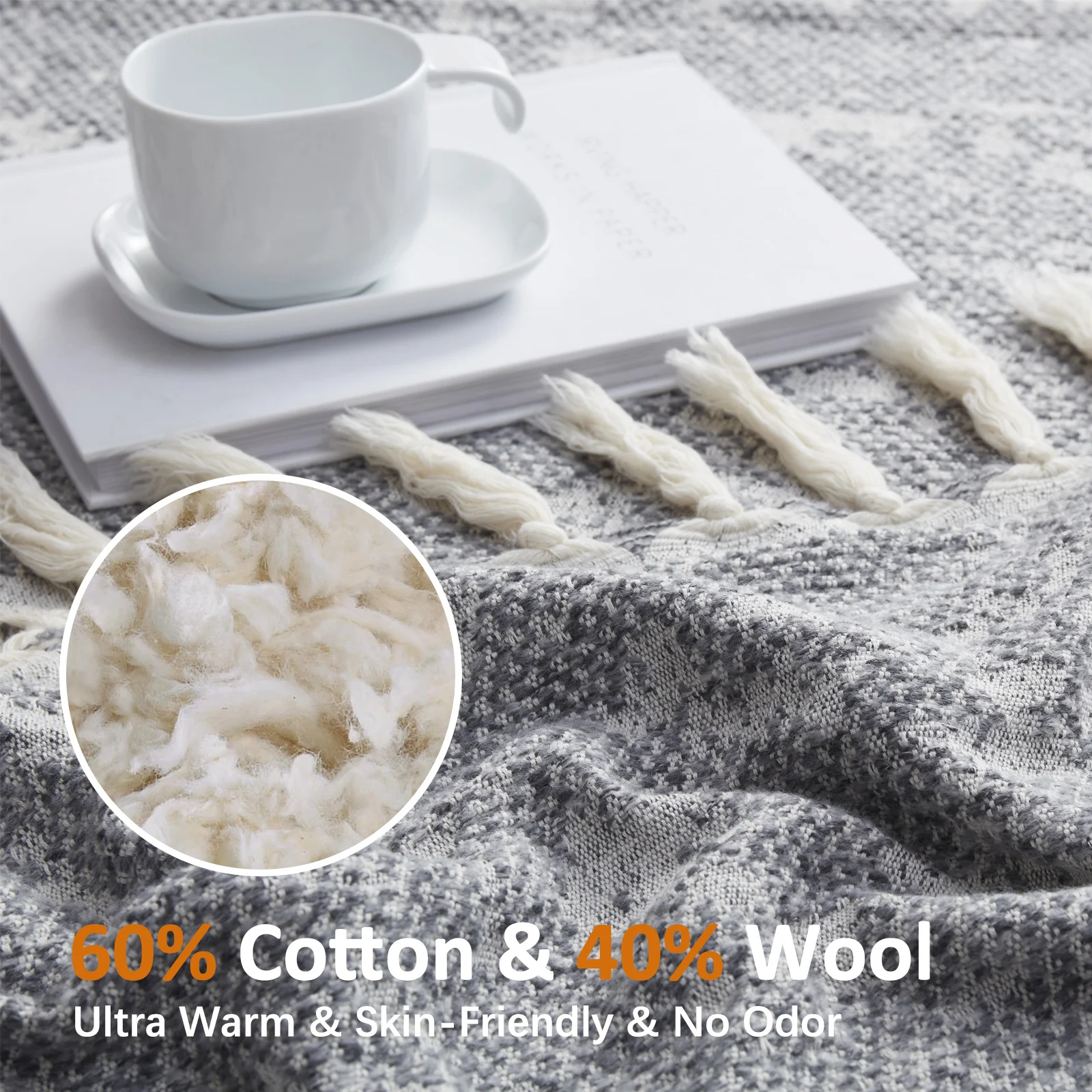 Custom BLX Luxor Nordic Design Colour sofa covers use a 350GSM batting machine to wash super soft wool throw blankets