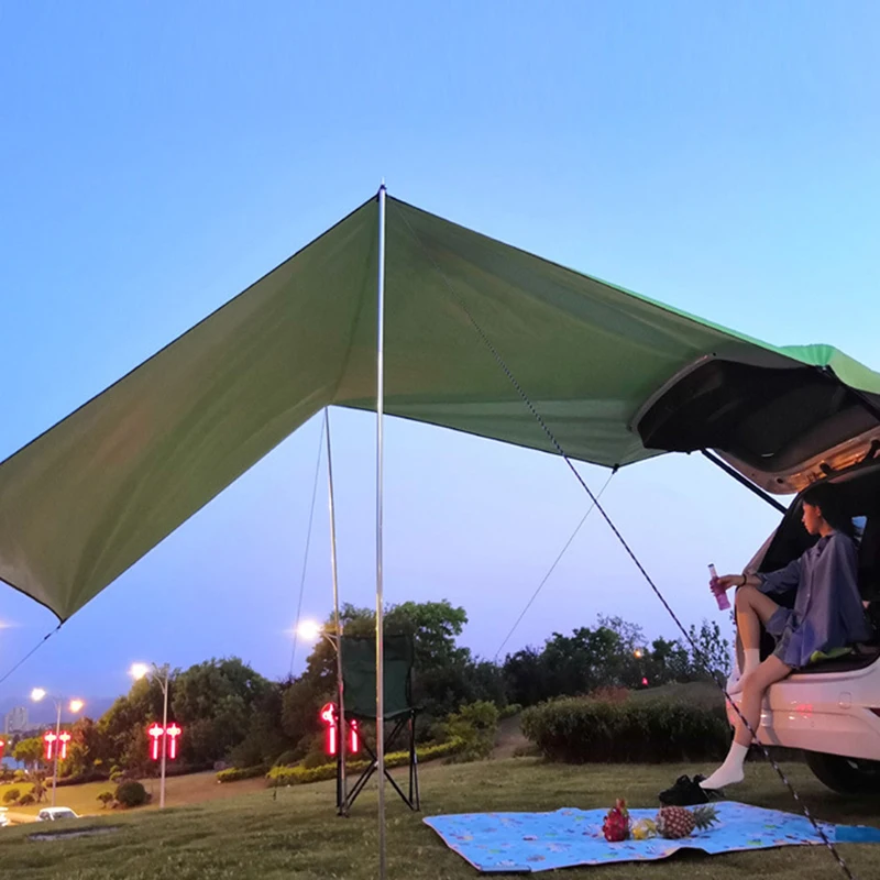2021 Best Selling High Quality Waterproof Oxford Fabric 440*200cm Size Car Awning For Suv Car