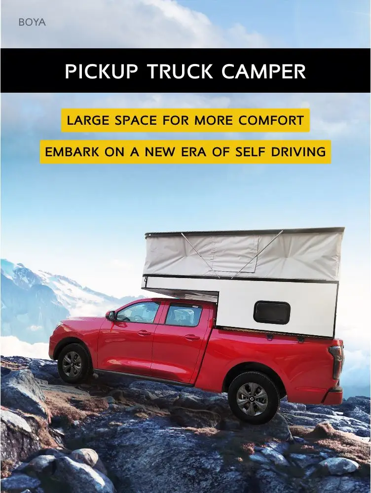 Custom hot selling Waterproof Truck camper Canopy pickup hardtop canopy for Ford F150 hilux Ford Ranger Raptor