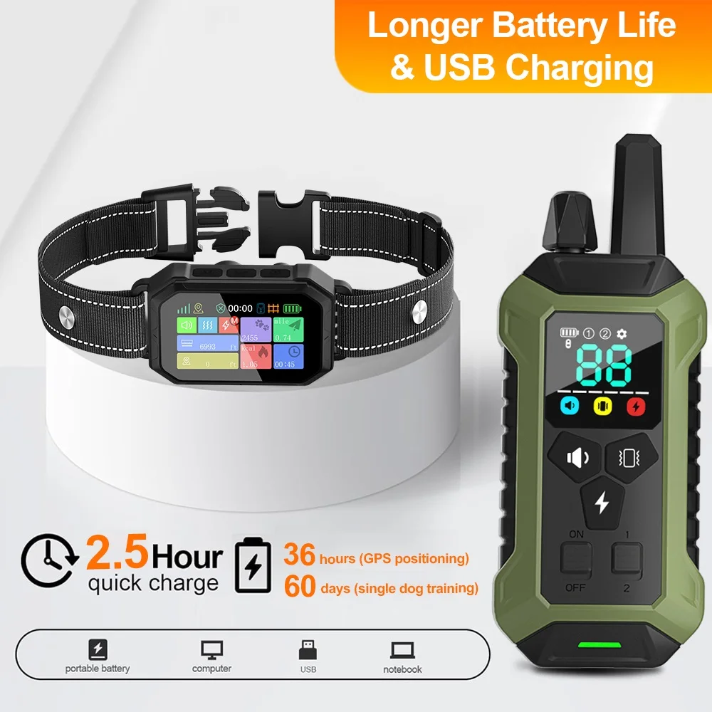 dog training collar with gps wireless dog fence with radium 25m at min polygon round invisible fence for dogs