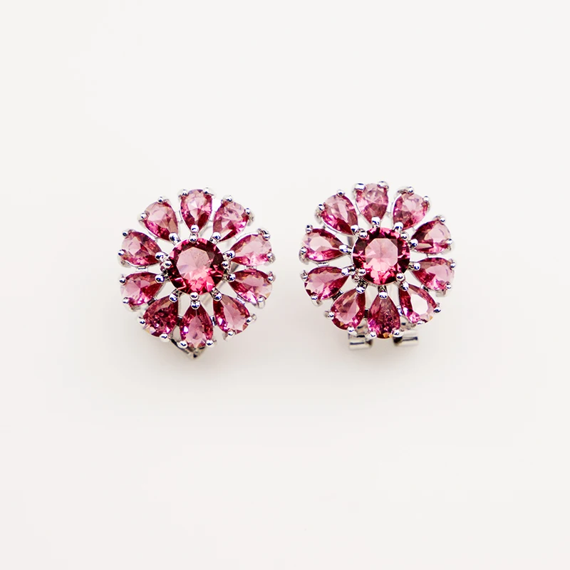 Для вечеринки, свадьбы, кристалл, серебро 925 пробы, кулон, серьги, кольцо, ожерелье, Женские Ювелирные наборы