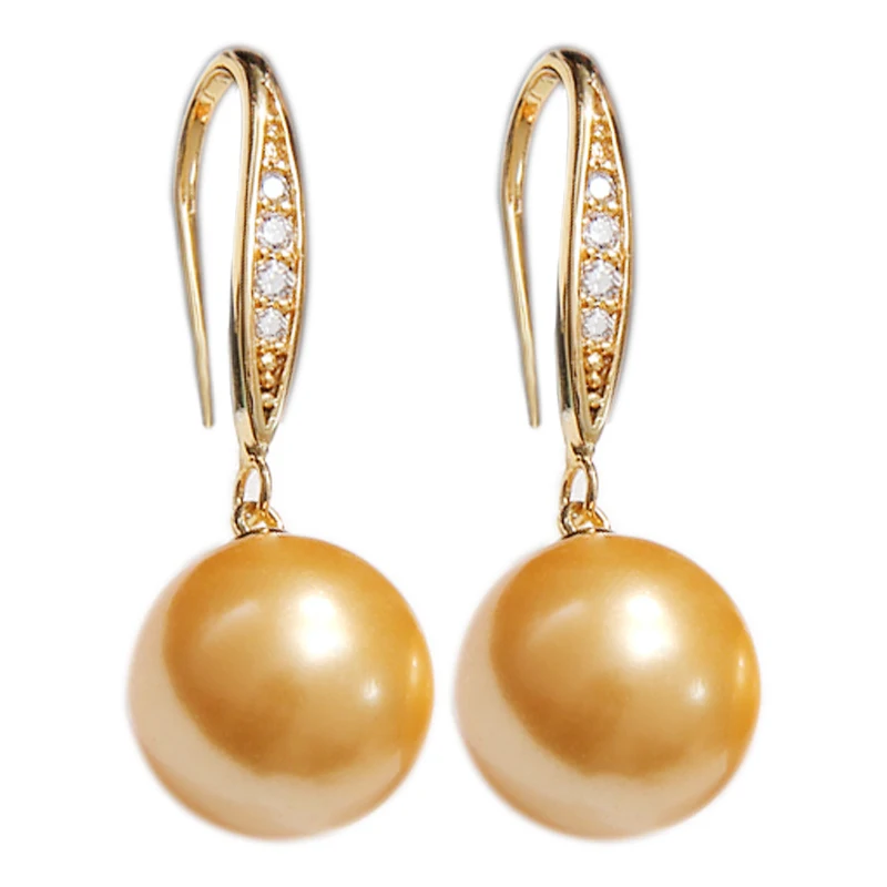 Milli Fashion Various colours mother of shell  classic drop pearl earrings for girls