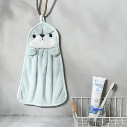 Fashion cartoon animal kitchen towel holder micro fiber absorbent towel hand dry terry towel