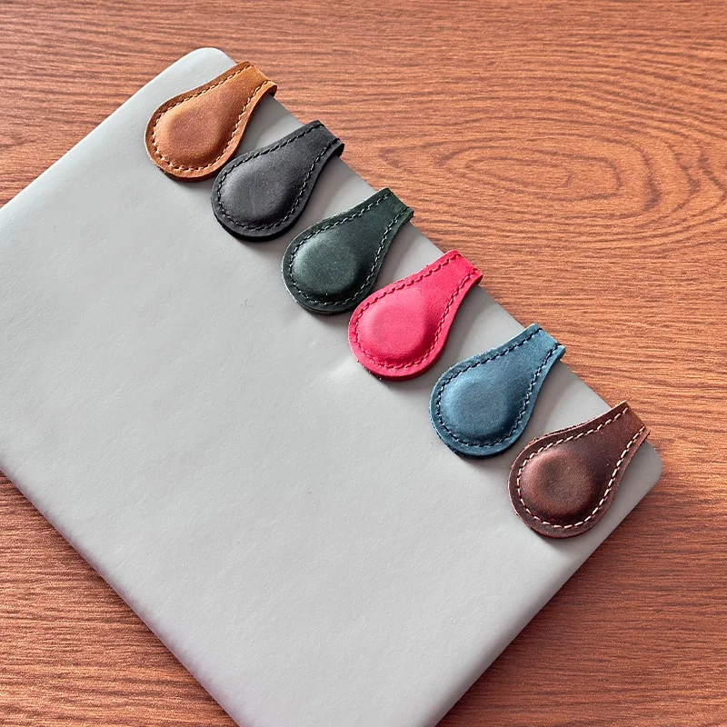 Most Popular Bookmarks Clip Custom Design Laser Blanks Logo Custom Pu Leather Magnetic Bookmarks For Book