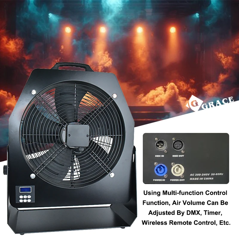 Igracelite DMX/Remote Control  Smoke Diffusion Fan For Celebration And Stage Performance Stage Fan