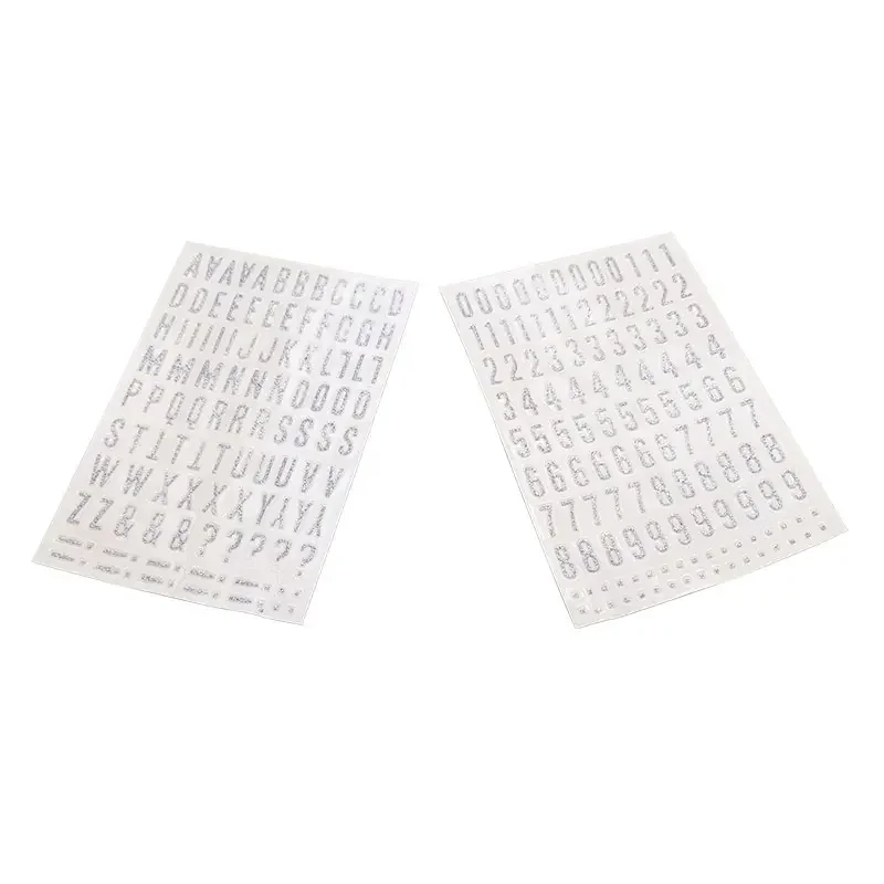 CVP Hot Sell Glitter Alphabet Number Stickers