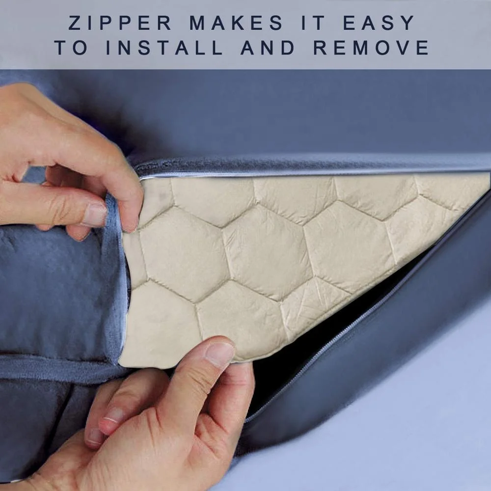 100% Cotton custom blue color duvet cover for weight blanket