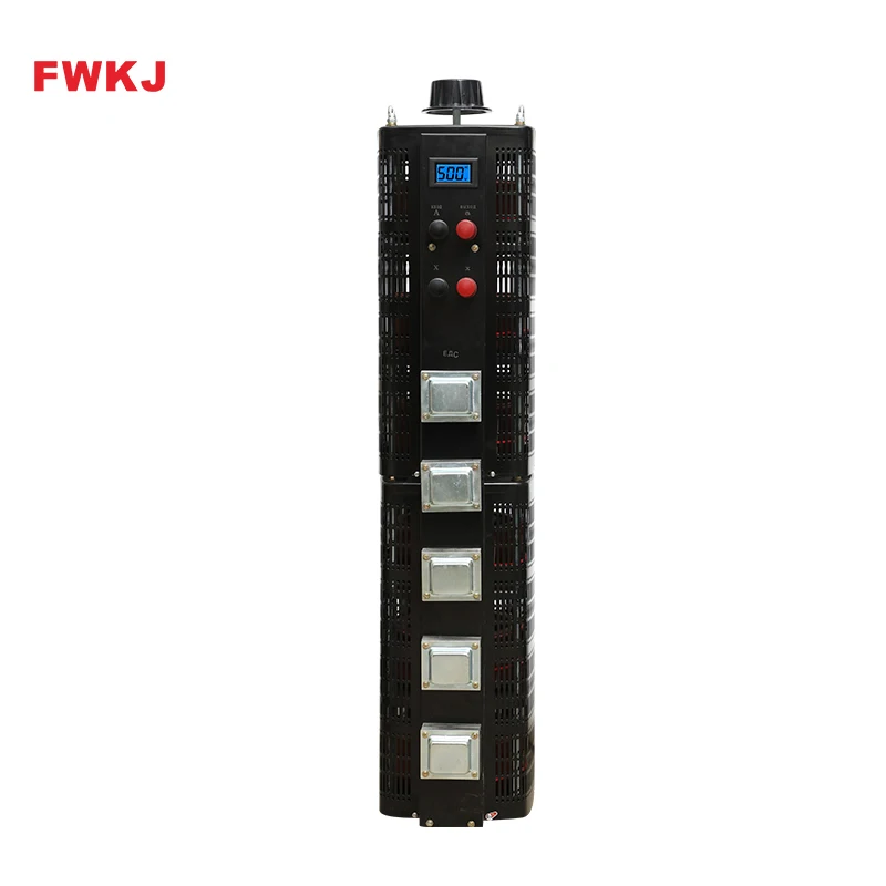 FWKJ High Quality Black color TSGC2 40KVA three phase Variac transformer 380V ac automatic voltage regulator