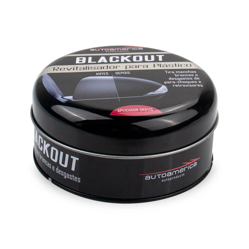 Exquisite round Platinum Wax Tin Pot Metal Can for Car Washing Wax Packing