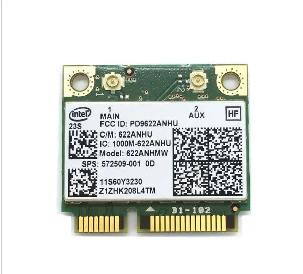 For intel Advanced-N 6200 6200AN 622AN 622ANHMW 6200AGN Half Mini PCIe 300M WLAN Card 60Y3230 60Y3231 for Thinkpad E420S E320