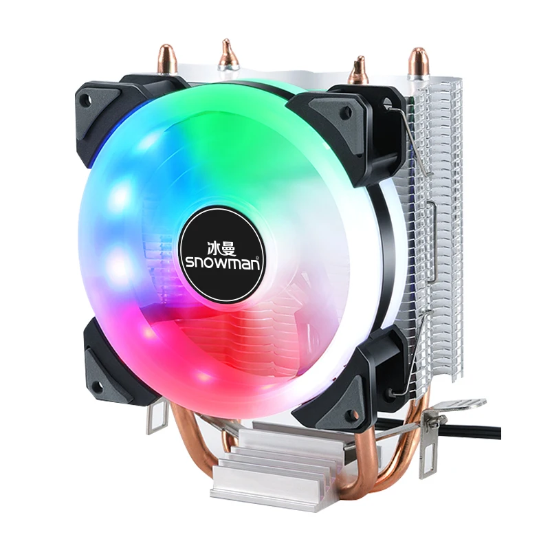 SNOWMAN New Design Colorful LGA 2011 1366 115X 1700 CPU Cooler  AM4 AM5 Cooler CPU Cooing Fan  for Desktop