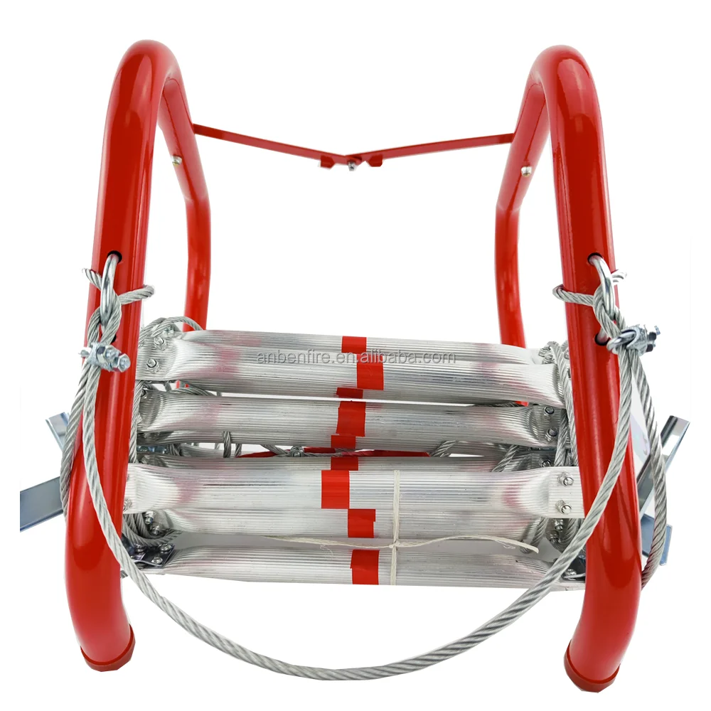 Home escape equipment 10M EN Standard Aluminum Alloy Fire Fighting Window escape ladder