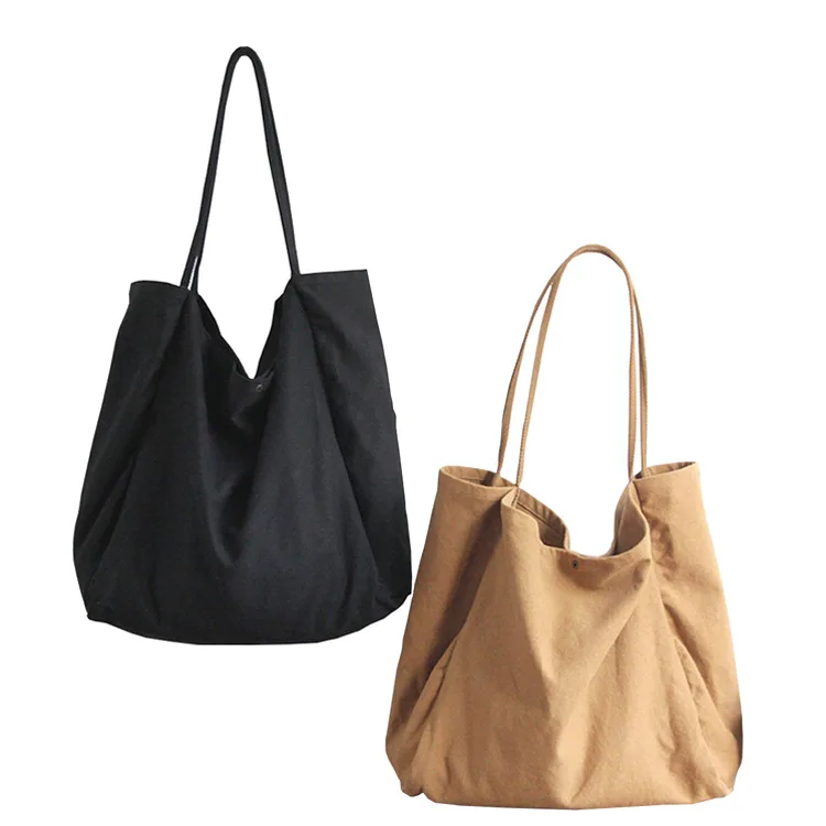 Custom print promotional 100% eco creative green 8oz canvas side bag simple color blank cotton shopping bag for girl