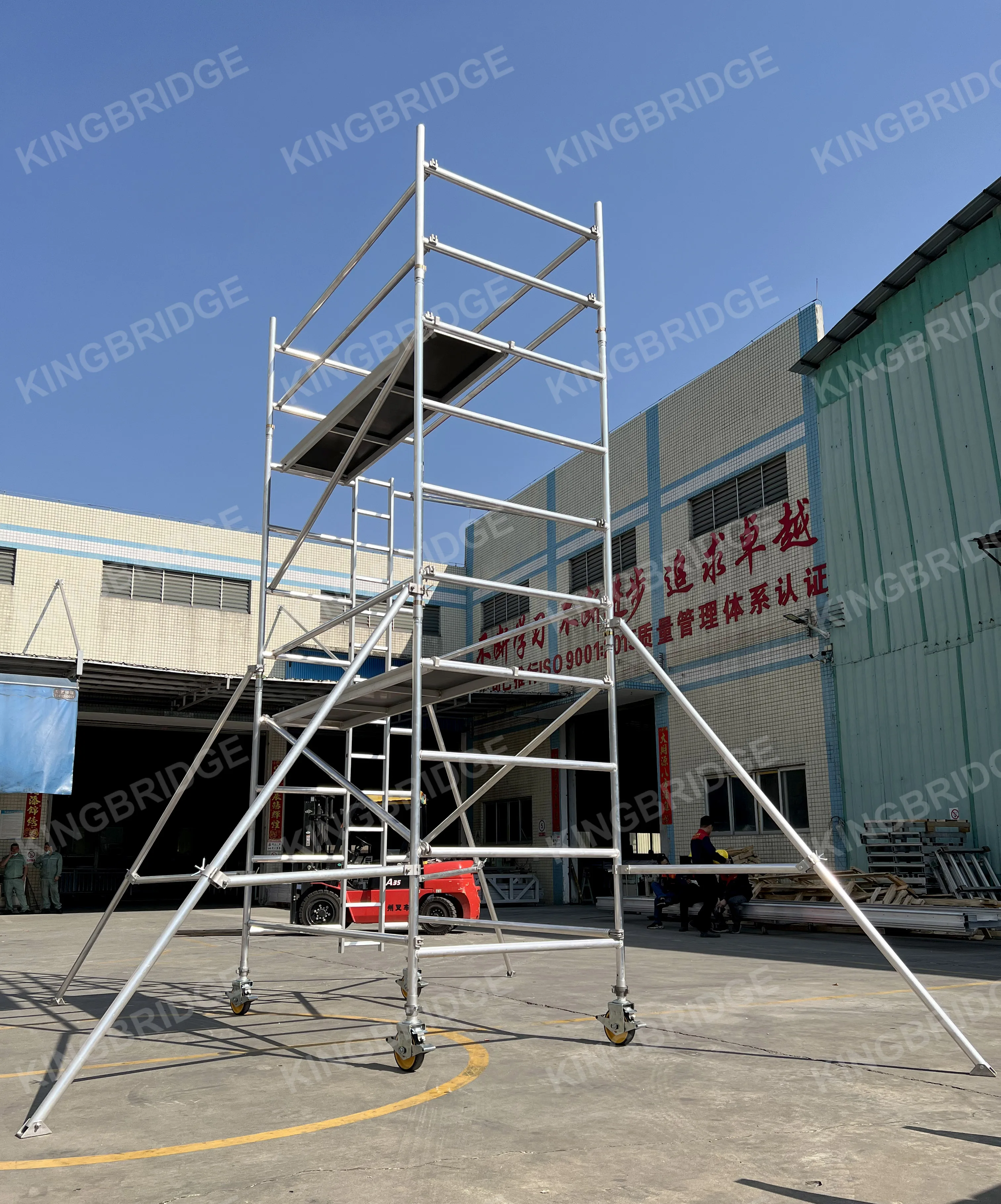 Andamio алюминиевая Строительная система доска для строительных лесов с регулируемым колесом лестничная платформа переносная башня