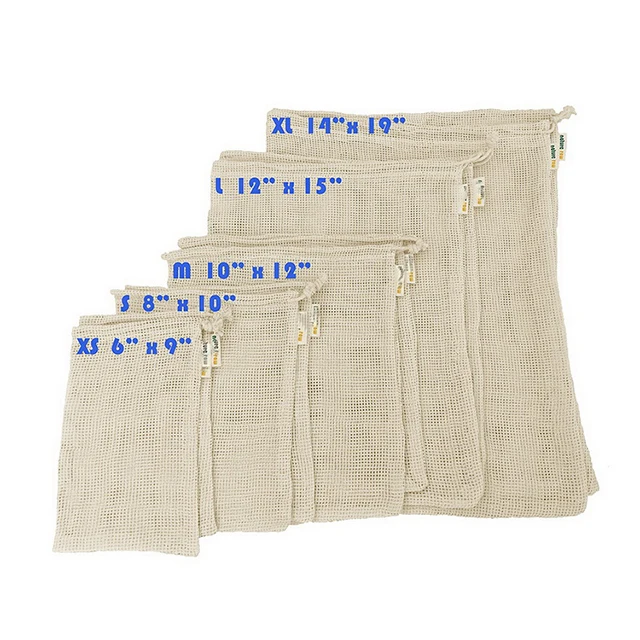 Cotton Mesh Breathable Marketing Shopping Bags Drawstring Reusable Produce Bags Wash Bags,neutral Bag,100%organic Cotton Ecobags