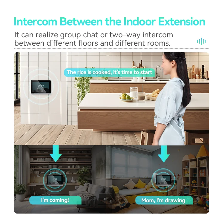 LEELEN SIP wired 2MP lens video intercom system hotel building visual intercom face recognition password door bell for home