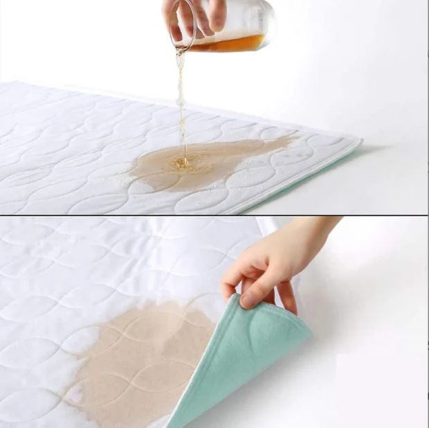Wholesale Waterproof Bed Pad Cover Incontinence Pad Absorbent Washable Reusable Underpad