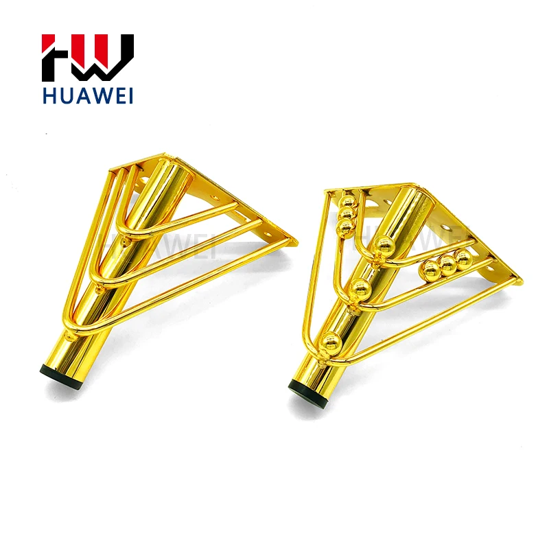 HUAWEI Sofa Decoration Accessories Furniture Hardware Cabinet 12cm 15cm 18cm Bed Table Chrome Gold Metal Sofa Leg For Furniture