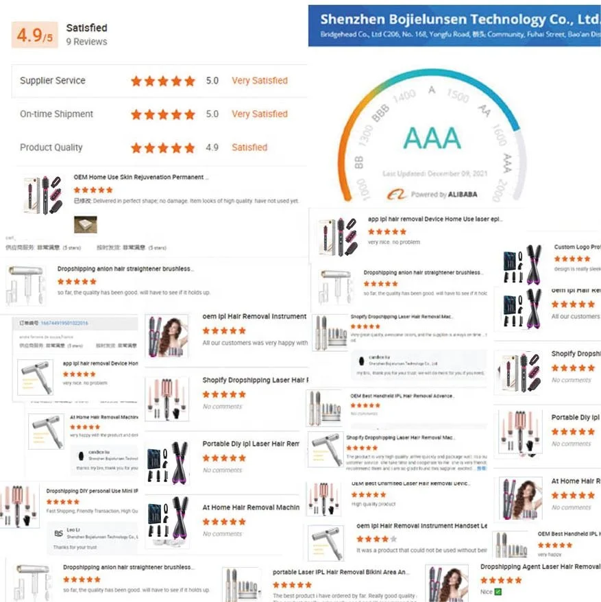 Professional 5 In 1 Hair Dryer & Volumizing Brush Stock One Step Curling Hair Dryer And Styler Electric Hot Air Brush Comb