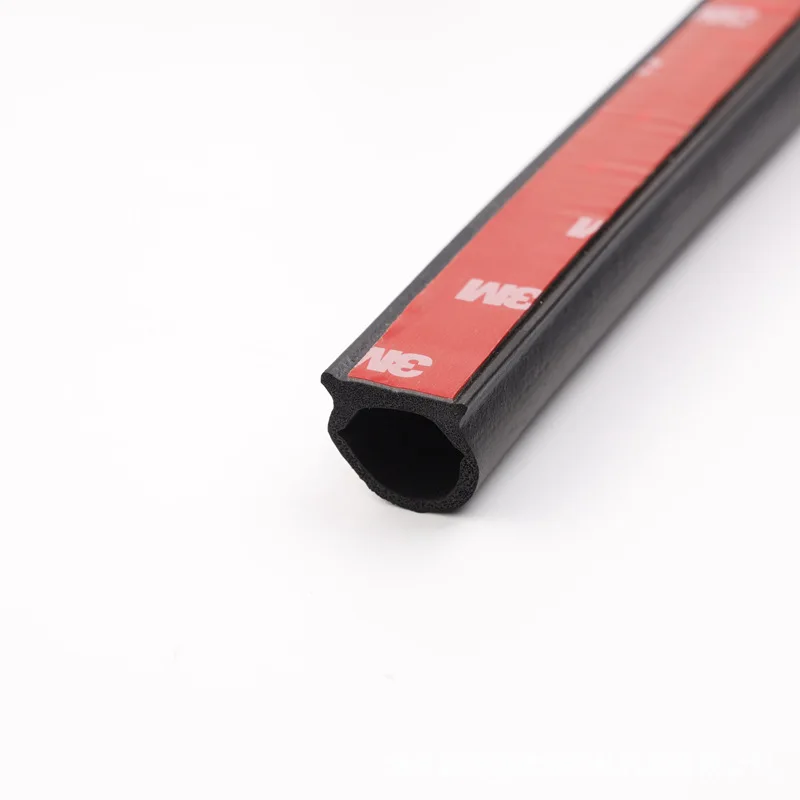 EPDM self-adhesive back 3M foam chamber close flat plate square semi-circle D-type sealing strip