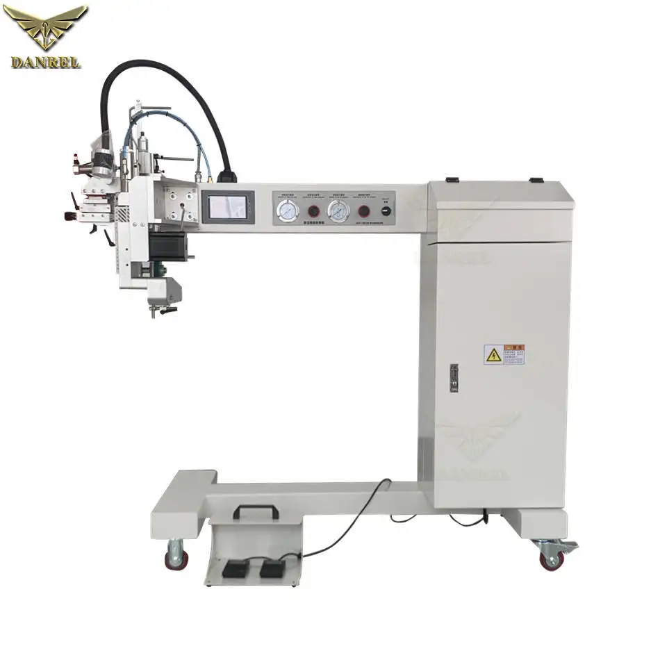 Straight and Horizontal Dual Arms Hot Air PVC Ventilation Ducting Hoses Hot air Welding Machine with PVC Ventilation Hose