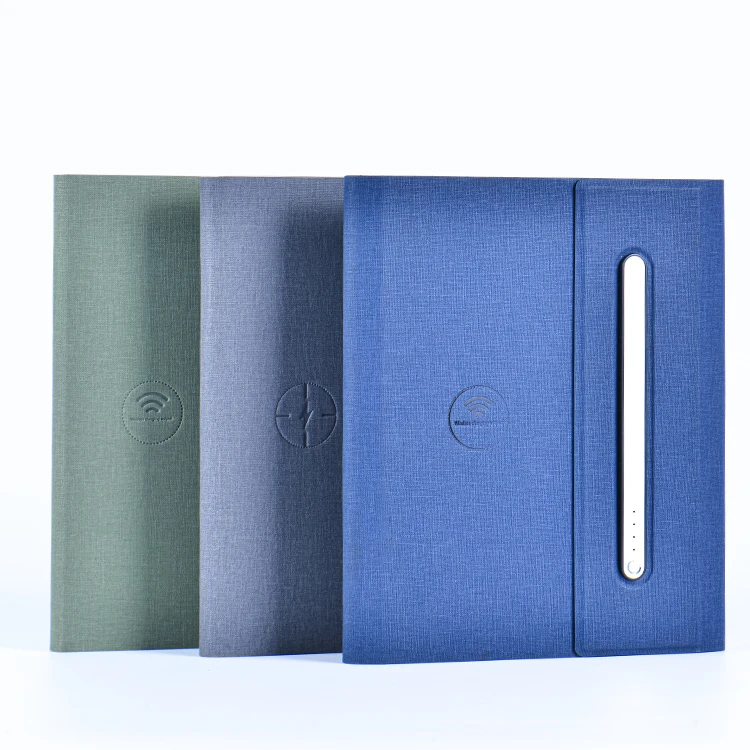 Многофункциональная Беспроводная зарядка A5 note book Высококачественная Роскошная деловая Книга в твердом переплете кожаная книга для заметок
